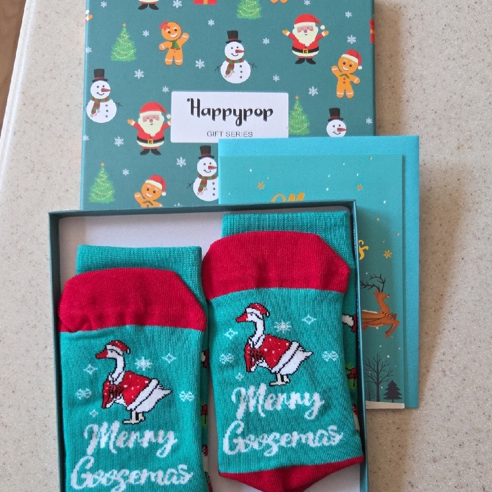 Kids Christmas Socks - Red and Green